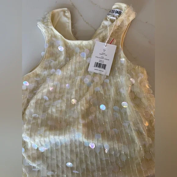 Walter Baker Sequin crop top, NWT size small - Picture 7 of 7